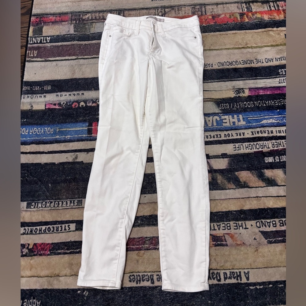 Athleta Sculptek Women's White Jeans skinny 8